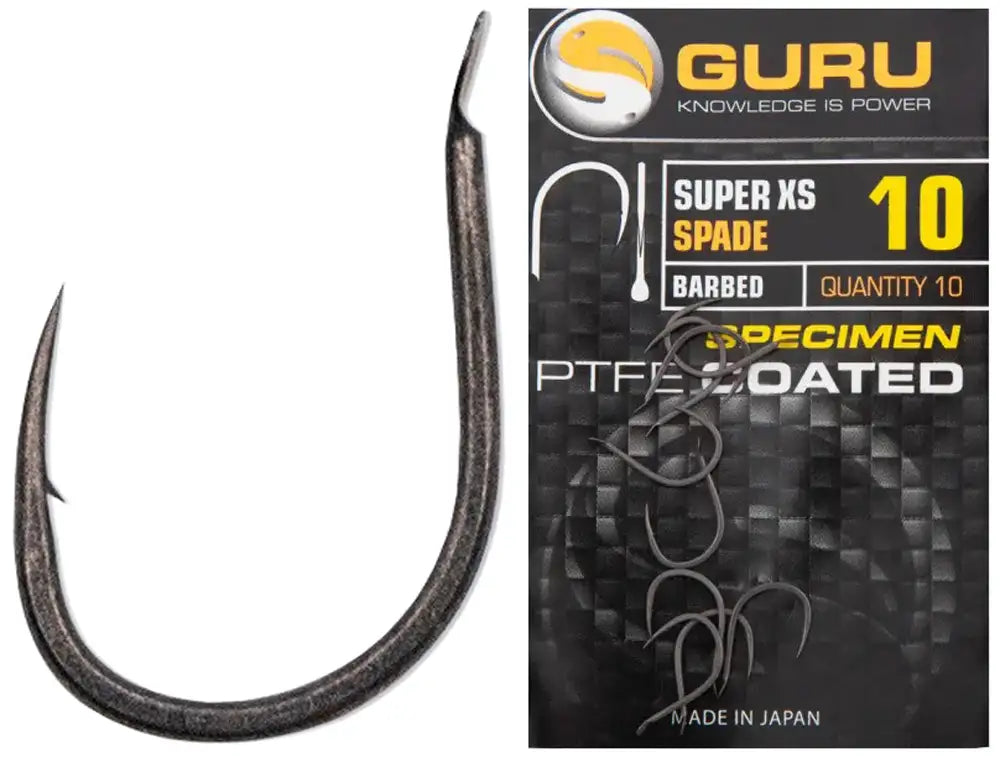 Guru Tackle Super Fine Pole hook Size 16 Barbed/Spade End