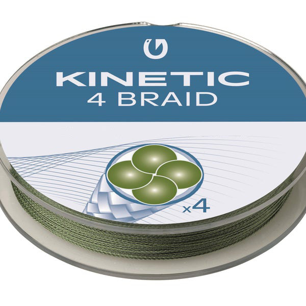 Kinetic 4 Braid 300m line Dusty Green, Order Online in Ireland