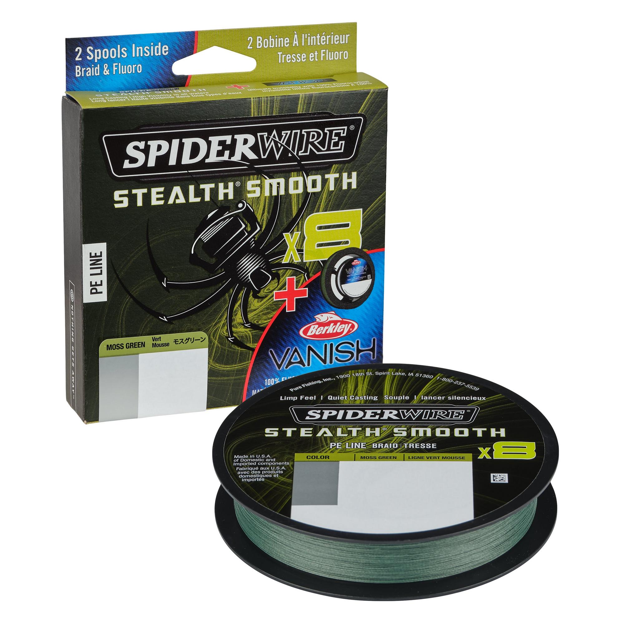 Linha Spiderwire® Stealth Braid 0.25mm 20lb/ Moss Green