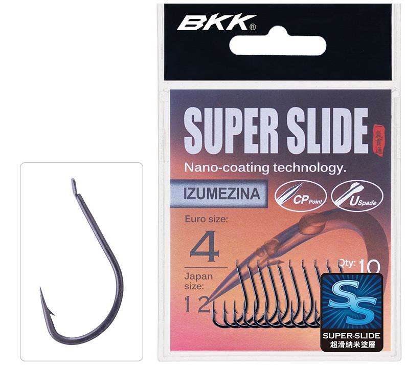 BKK Super Slide Hooks Izumezina 12pcs/pack Barbed Spade End