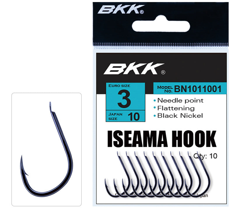 BKK Iseama Hooks Barbed With Spade End 12 pcs/pack