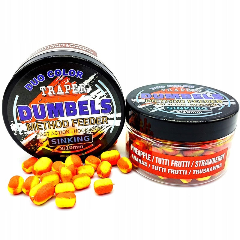 Traper Dumbels Duo Color Sinking Method Feeder 8/10mm 50g