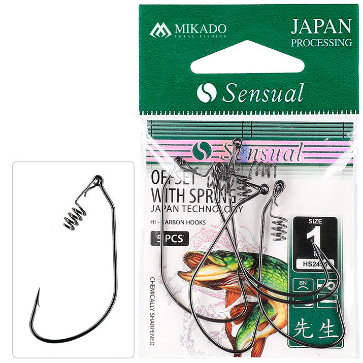 Mikado Sensual Offset Hooks With Spring 3 pcs/pack