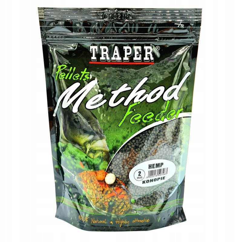 Traper Method Feeder Pellets 2mm 500g Hemp