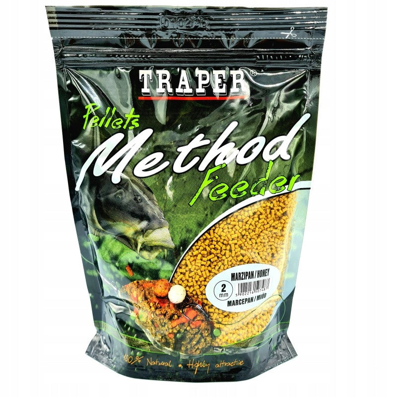 Traper Method Feeder Pellets 2mm 500g Marzipan / Honey