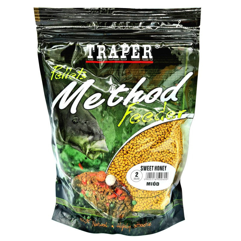 Traper Method Feeder Pellets 2mm 500g Honey