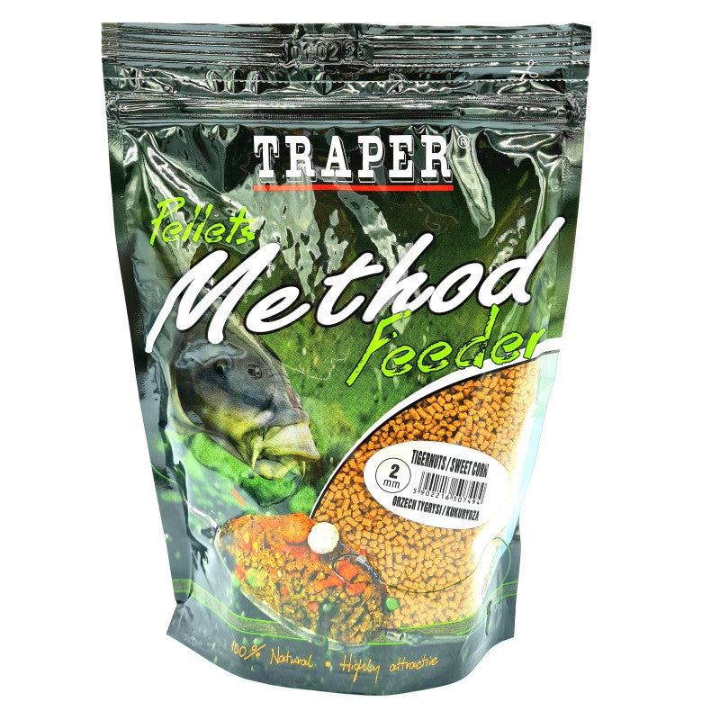 Traper Method Feeder Pellets 2mm 500g Tigernuts / Sweetcorn