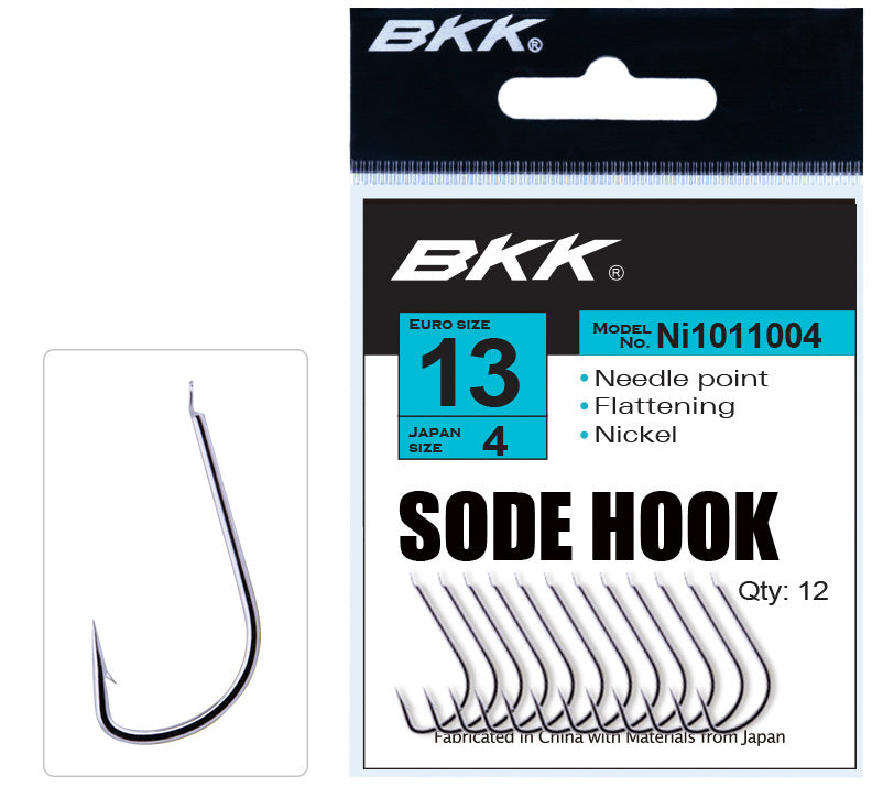 BKK Sode Hooks Barbed With Spade End 12 pcs/pack