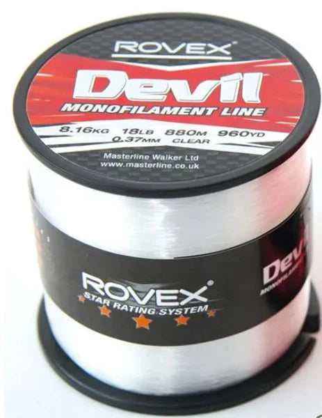 Rovex Devil Line 1/4 lb Spool Clear