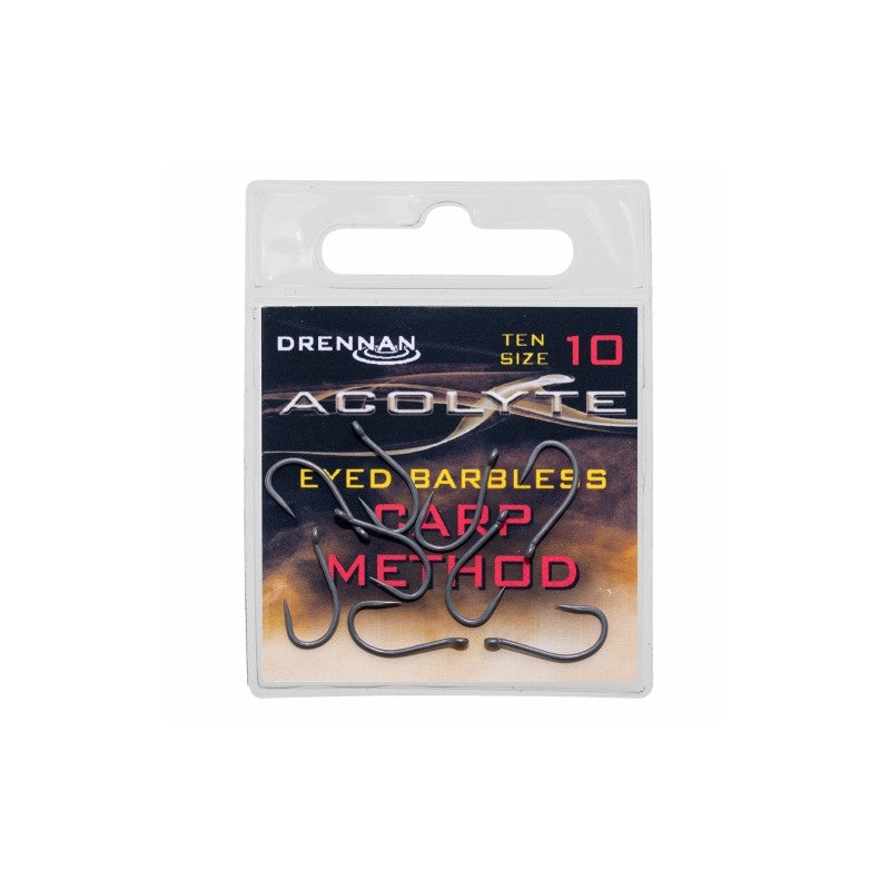 Drennan Acolyte Carp Method Barbless Hooks