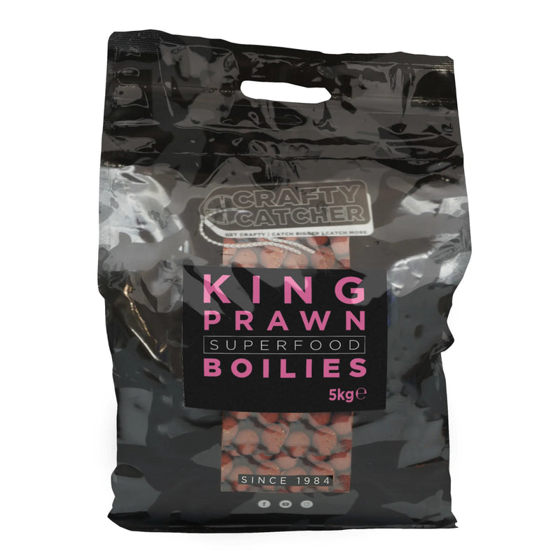 Crafty Catcher Superfood King Prawn Boilie 18mm 900g